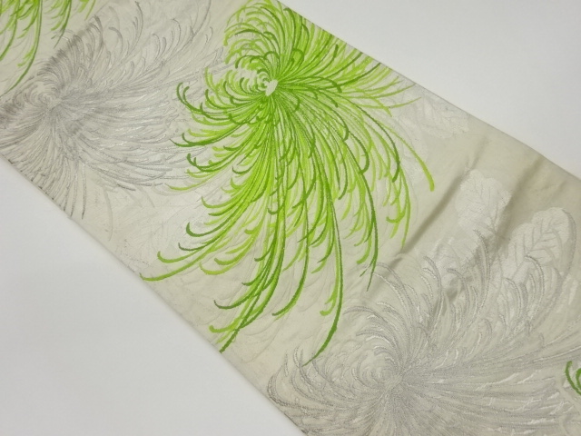 乱菊模様織出し袋帯